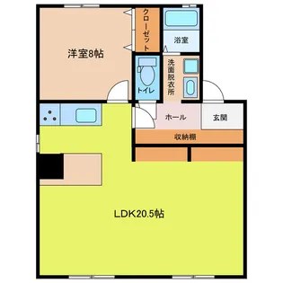 セジュール小池【1階】の間取り