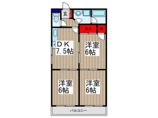 センチュリー大井町【4階】の間取り