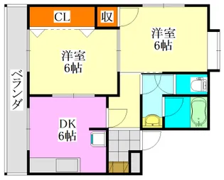 第2仲村マンション【3階】の間取り