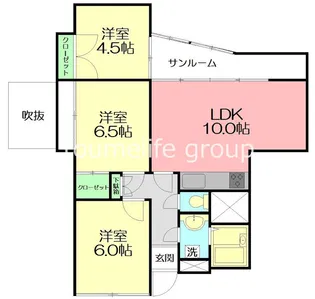 本厚木エグゼクティブマンション【1階】の間取り