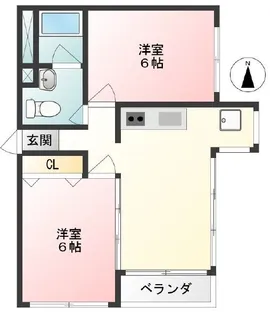宮前平マンション【1階】の間取り