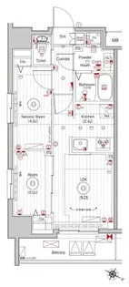 メイクスWアート横浜関内【9階】の間取り
