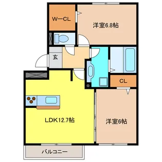 マルベルN【3階】の間取り