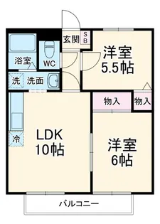 メゾンひまわり【2階】の間取り