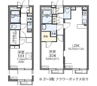 レオパレスKOEMON II【1階】の間取り