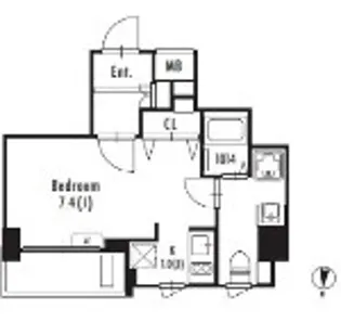 GRAN PASEO 東新宿 グランパセオ東新宿【10階】の間取り