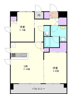 La Vert与野【10階】の間取り