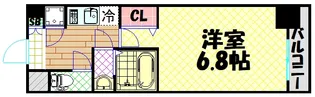 ファーストフィオーレ難波南パークサイド【1階】の間取り