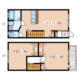 COCO MAISON Iの間取り