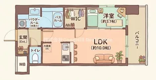 アーバングランデ新大阪【4階】の間取り