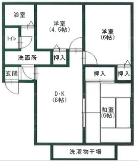 グランドゥール殿元【1階】の間取り