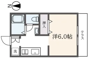 ビューラー加藤【1階】の間取り