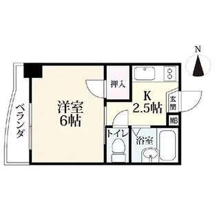マンションタツタ【4階】の間取り
