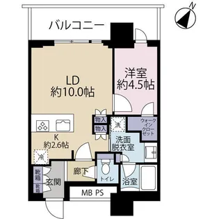 URAWA THE TOWER【19階】の間取り