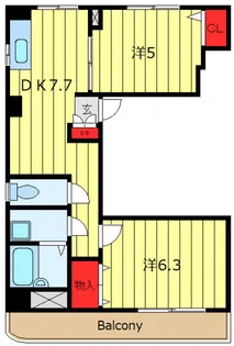 パラッツオ・イイノ【2階】の間取り
