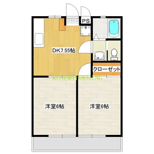 エントピアオサノ【1階】の間取り