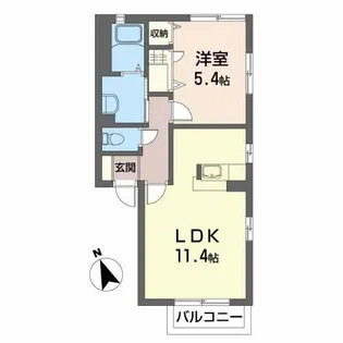 ラフィネC【1階】の間取り