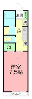 ハイツ安増【1階】の間取り
