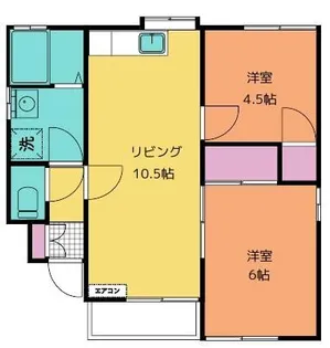 グランドハイツ下田【1階】の間取り