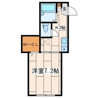 グランカーサ希望が丘【1階】の間取り