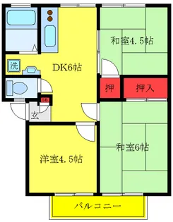 ヴァンクール【2階】の間取り