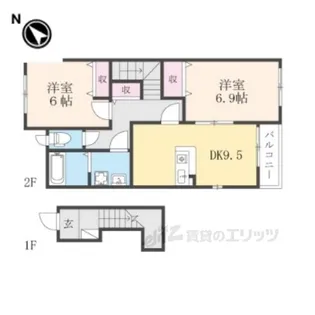 グリーン・ヒルズ【2階】の間取り