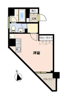 コートヒルズ広尾南【7階】の間取り