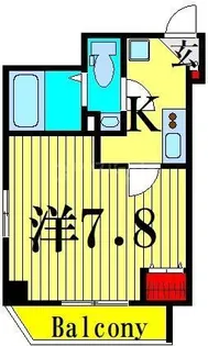ヒルズ亀有【7階】の間取り