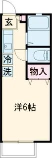 コーポアローランド【1階】の間取り