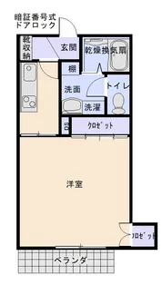 メープルガーデン初台【3階】の間取り