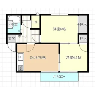 ルミナス美里【2階】の間取り