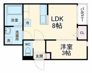 Delica東岩槻【1階】の間取り