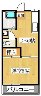 ヒルトップ豊栄【2階】の間取り