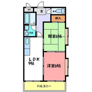 西明石ガーデンハイツ【2階】の間取り