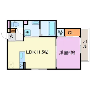アヴァンス【1階】の間取り
