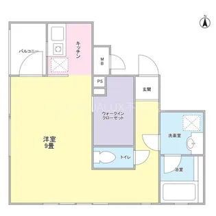 シエールグラン羽田STUDIO【3階】の間取り