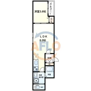 H-maison大正VI【3階】の間取り