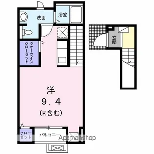 インハーリット【2階】の間取り