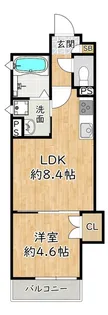 アン・リラ【1階】の間取り