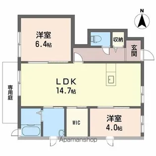 ブランシェS【1階】の間取り