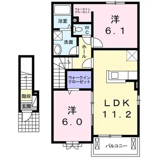 ピアチェーレ2【2階】の間取り