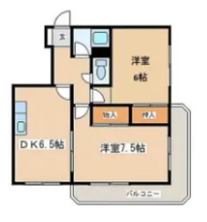 クロノス弥栄【2階】の間取り