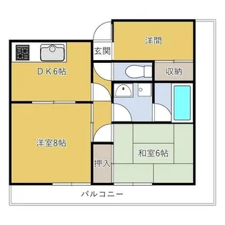 INOVE厚木【8階】の間取り