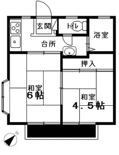 三浦シルクハイム【2階】の間取り