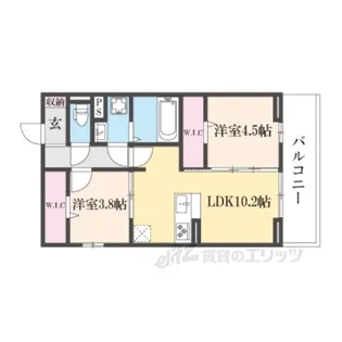 BRANSIA瀬田【2階】の間取り