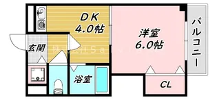 レジデンス川原【7階】の間取り