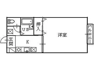 アパートメントカサブランカB【2階】の間取り