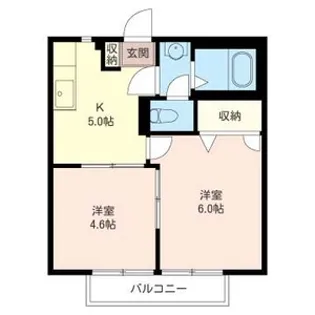 プラザ入間【1階】の間取り