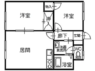 TAPパークサイド【1階】の間取り