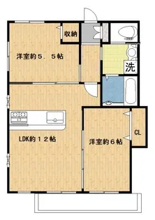 ハイム桜新町I【1階】の間取り